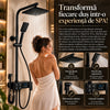Coloană de Duș Smart Premium cu Afișaj Digital – 4 Funcții, Duș Tip Ploaie 30 cm, Finisaj Negru Mat