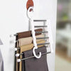 Set 4 Umerașe Organizatoare pentru Pantaloni în Cascadă – 5 Niveluri, Economisire Spațiu