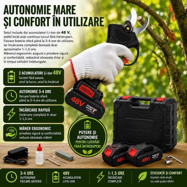 Foarfecă Electrică Grădină Rapidă