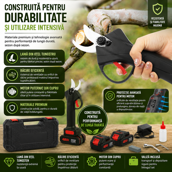 Foarfecă Electrică Grădină Rapidă