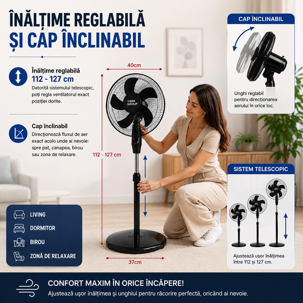 Ventilator Picior Răcoritor