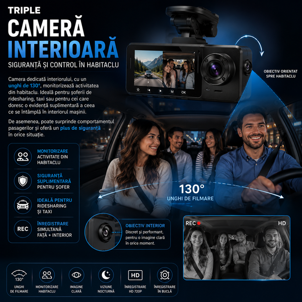 Trevix Road Camere Auto Triple
