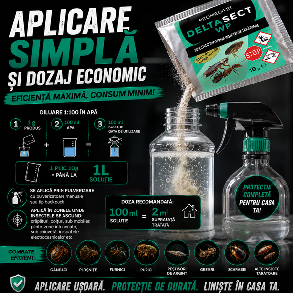DeltaSECT WP Combatere Insecte Interior