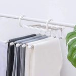 Set 4 Umerașe Organizatoare pentru Pantaloni în Cascadă – 5 Niveluri, Economisire Spațiu