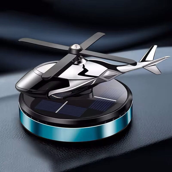 Odorizant Auto Elicopter - Cu Încărcare Solară, Bază Antiderapantă