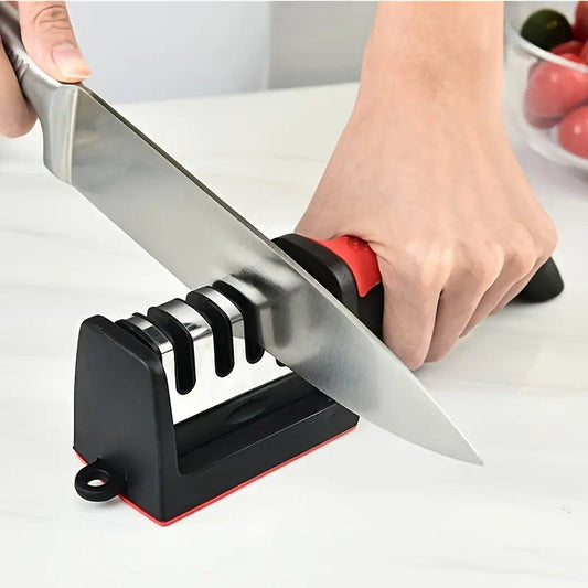 Ascuțitor de Cuțite cu 3 poziții material inox si ABS