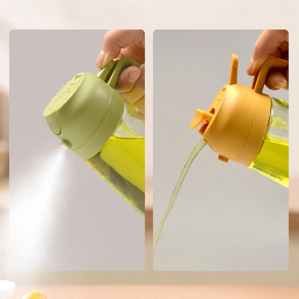 Dozator Ulei 2în1 Sticlă, Functie Spray & Turnare, Fara Scurgere, 470 ml